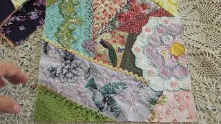 "In the Garden" Crazy Quilt Block#1