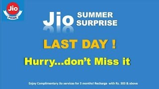 Enroll For Jio Summer Surprise MemberShip Now !!! Hurry Last Day For Jio Summer Suprise