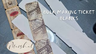 Making blank junk journal tickets for our stash & Free printable. Inspired by @SevenplazaCreative