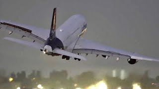 A380 Encounters Wake Turbulence During Takeoff