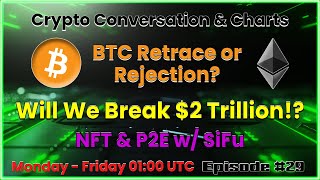 BTC RETRACE or REJECTION @44k | Will Total CRYPTO MARKETCAP break $2 TRILLION?! | Ep#29