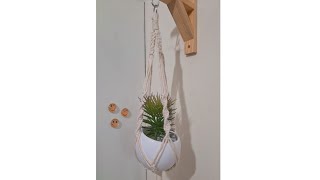 Suporte de macramé, bem fácil de fazer (#DECORAÇÃO)