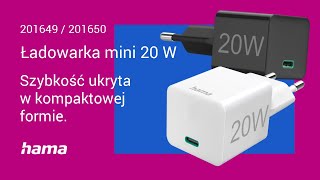 Ładowarka Hama Mini 20W | Power Delivery | Qualcomm 3.0 |