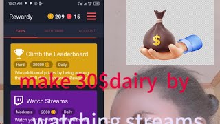 make money by watching streams on twitch (100$ per day)