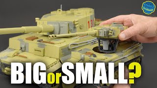 8000pcs VS 1275pcs - Building & Comparing the Tiny Copy of the Gigantic Tiger 131 - COBI 2588