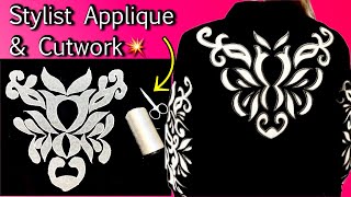 Applique work step by step | Applique work | Cutwork | Embroidery #cutwork #embroidery #applique