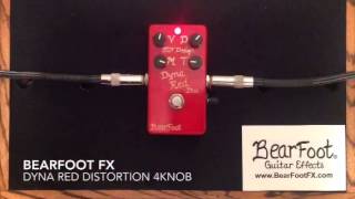 Bearfoot fx Dyna Red Distortion 4 knob