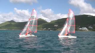 29ER Sailing Training Up Wind 2017 St Croix