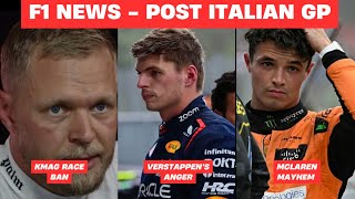 F1 Post-Monza Drama | Magnussen Banned, Verstappen Slams Red Bull, & Bortoleto's F1 Hopes!