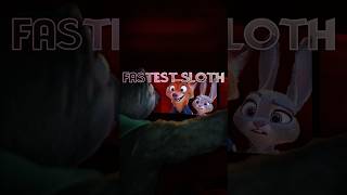 How does the sloth drive fast in Zootopia? ⚡️