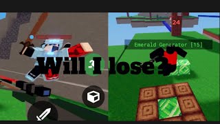 I 1v1ed my brother but, I have no armor…(Can I win?(Roblox Bedwars)