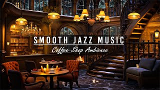 ☕Smooth Piano Jazz Instrumental Music in Cozy Night Cafe Ambience for Working, Studying, Sleeping