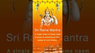 Sri Rama Rama Rameti mantra| Rama nama is equivalent to 1000 Vishnu Sahasranaamam #jaishreeram