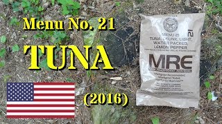 MRE Review: 2016 Menu No.21 ~ Lemon Pepper Tuna