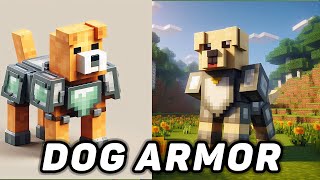 Wolf Armor mod tutorial. Guide. Armor for dogs and wolves. (Minecraft java)