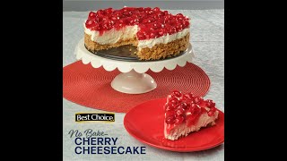 No Bake Cherry Cheesecake