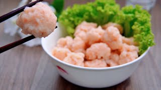 Как приготовить креветочную пасту и надувной шарик из креветок ❤ (Prawn Paste and Bouncy Prawn Ball)