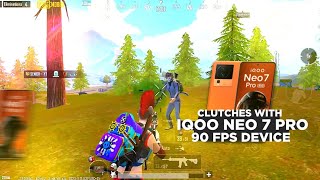 ENERGETIC 1V4 CLUTCHES✨ IQOO NEO 7 PRO PUBG / PUBG TEST 2023⚡4 FINGER GAMEPLAY