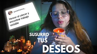 ASMR SUSURROS de 👂🏻OREJA a OREJA👂🏻 CERQUITA de TI -✨MANIFESTANDO tus DESEOS 🤞🏻