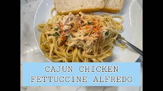 Cajun Chicken Fettuccine Alfredo Slow Cook Crock Pot Dump and Go