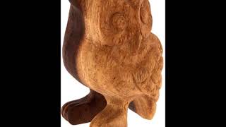 Gufo di legno Sound Owl small 10 cm (Thomann)