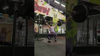 46 kg overhead squat triple PR