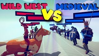 WILD WEST TEAM vs MEDIEVAL TEAM | TABS - Totally Accurate Battle Simulator