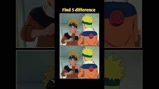 Naruto Uzumaki Spot The Difference 😱😲|Basta Boi Naruto #naruto #narutouzumaki #findthediffrence