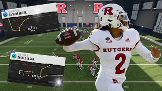 Rutgers Offense in College Football 25 |Trips Te|!