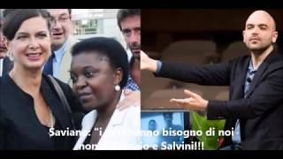 Saviano:" i neri hanno bisogno di noi non di Di Maio e Salvini"