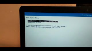 No Legacy Boot Options in BIOS, Boot Device not found HP FIX