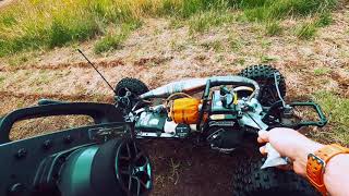 HPI Baja Victory RC pipe test