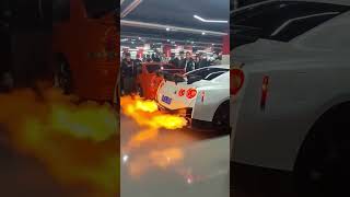 GTR WITH FLAMES #shorts #ytshorts