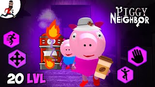 Piggy Neighbor (coffee machine is broken) ► Family Escape Obby House 3D - level 20