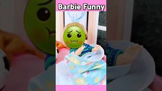 속이 이상해! 토할것 같아!🤢 Barbie Family Night Routine Funny Story 🤣 #barbie #barbietoys #barbiefamily