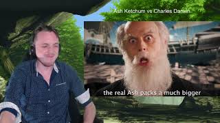 Ash Ketchum vs Charles Darwin. Epic Rap Battles of History (Reaction)