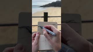 Come sketching with me by the sea #artist #shorts #urbanskethching