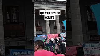 Así se realiza la marcha del 20 octubre del 2023. #xela #quetzaltenango #xelaju #soyxela #xelajú