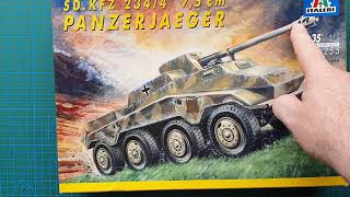 Italeri 1/35 Sd.Kfz. 234/4 7.5cm  'Panzerjaeger' - Kit Review