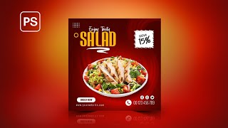 Social Media Banner | Food Menu Design | Photoshop Tutorial