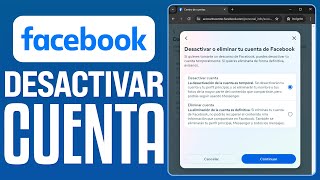 Cómo DESACTIVAR CUENTA de FACEBOOK desde PC (2024)