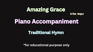 Amazing Grace Full Traditional Hymn {B flat Major} | Karaoke & Accompaniment #karaoke #voicelessons