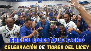 CELEBRACIÓN DE TIGRES DEL LICEY: IMAGENES EXCLUSIVAS SUS PROTAGONISTAS DIJERON DE TODO Y UN CHIN MAS