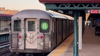 NYC Subway: R62A (6) train clips (2021)