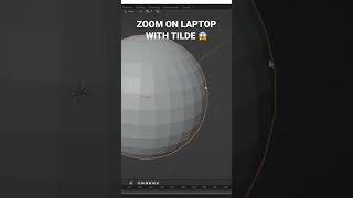 How to View Selected in Blender on a Laptop 😱 #shorts