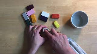 How to clean beewax crayons | Stockmar | Waldorf Bienenwax Blöckchen sauber machen | Vrijeschool