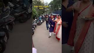 Tarzan Film Actor vatsal & Drishyam Film Actress ishita at  Durga Puja #durgapuja