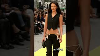 BELLA HADID FIRST RUNAWAY VS NOW#shorts#shortsviral #viral #fashion #bellahadid