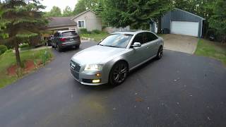 2008 Audi S8 V10: Idle walkaround and fitment check