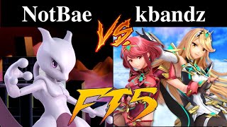 First to 5: NotBae (Mewtwo) vs. kbandz (Pyra/Mythra)